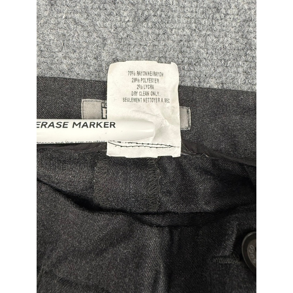 Parasuco Womens Low Rise Flare Dress Pants Charcoal Gray 8083RPL Size 24 NWT - Picture 6 of 10